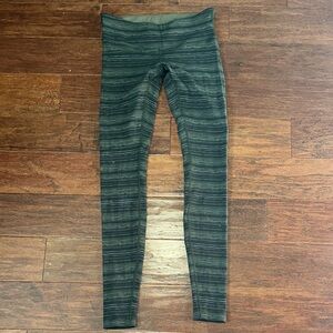 Lulu Green Striped Leggings
